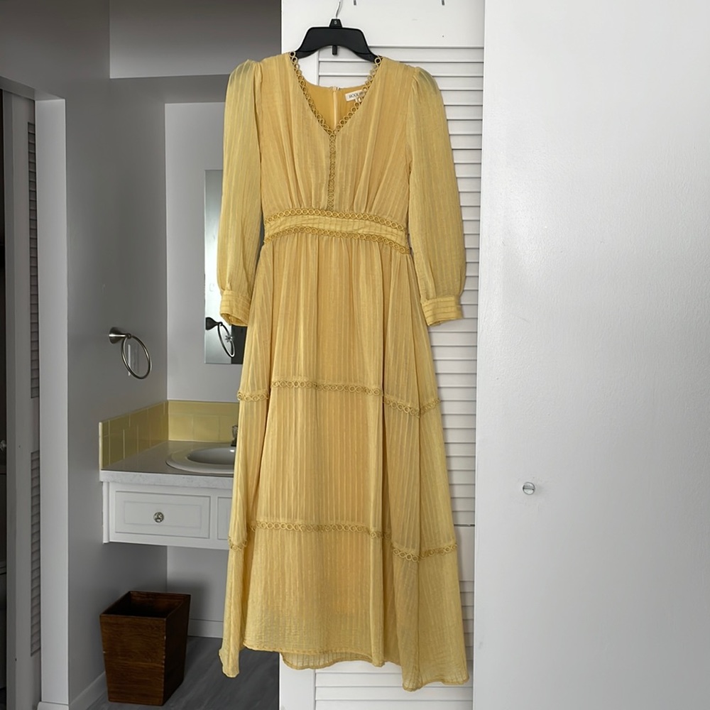 Roolee Yellow Maxi Dress - Picture 2 of 5